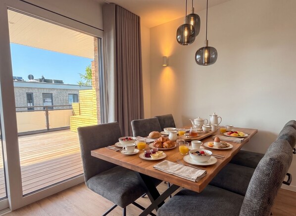 Dining - 2180 - Gode Ström Quarters "Eight" - Penthouse Strandwiese - 2180 - Gode Ström (Dahme)