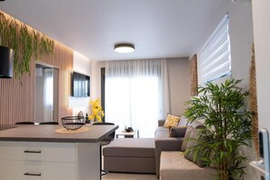 Superior appartement, balkon, uitzicht op stad | Interieur