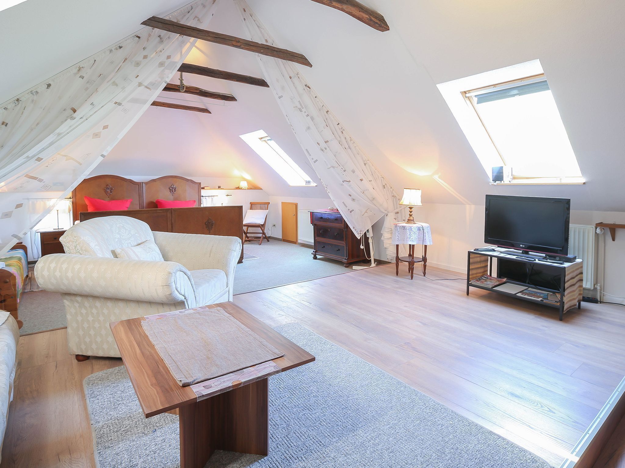 Rundumblick Ferienwohnung Flut Wohnen/Schlafen