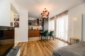 Apartment, Mountain View | Interior - MoHost Alpine Calm - 2BR Hideaway (Brașov)