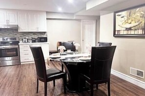 Dining - Private 2BR Guest Suite • King Bed • Parking (Mississauga)