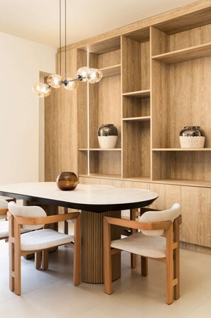 Dining - Ivory by halu! - Elegant 2BD apt with sea view (Thessaloniki)