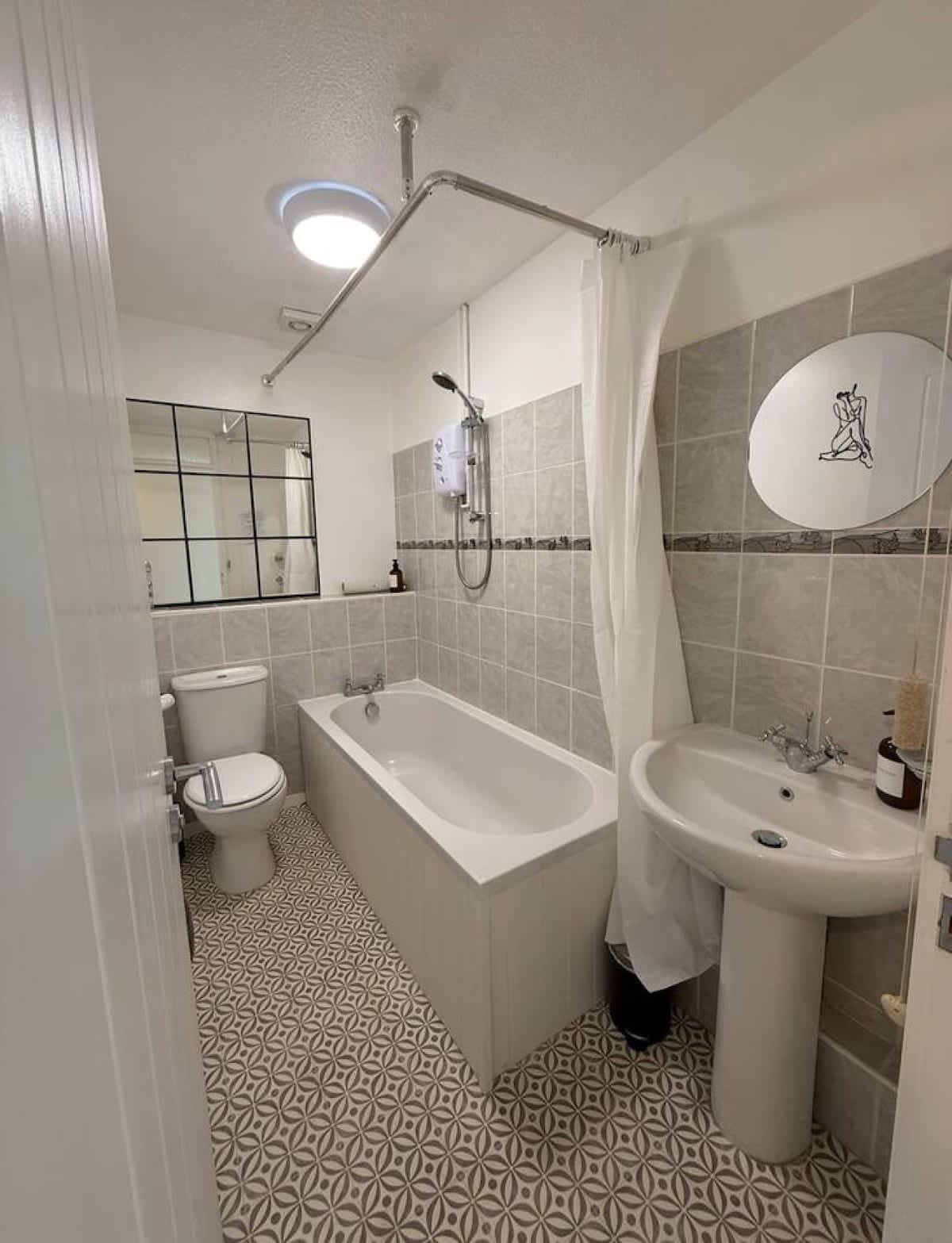 Shower, hair dryer