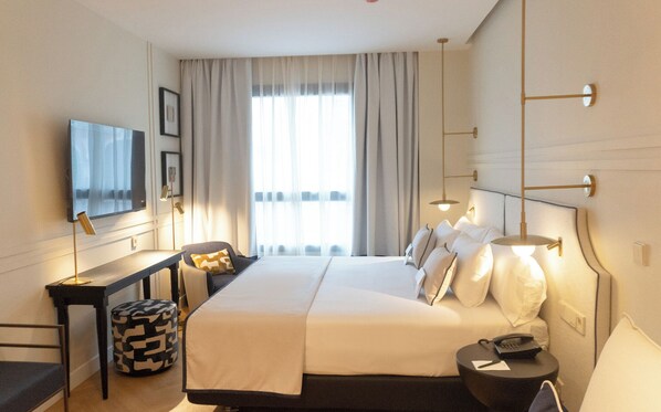 Minibar, in-room safe, desk, blackout curtains