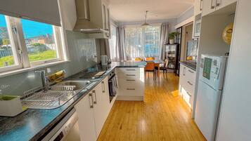 Microwave, oven, stovetop, dishwasher