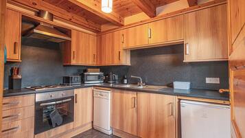 Fridge, oven, stovetop, toaster