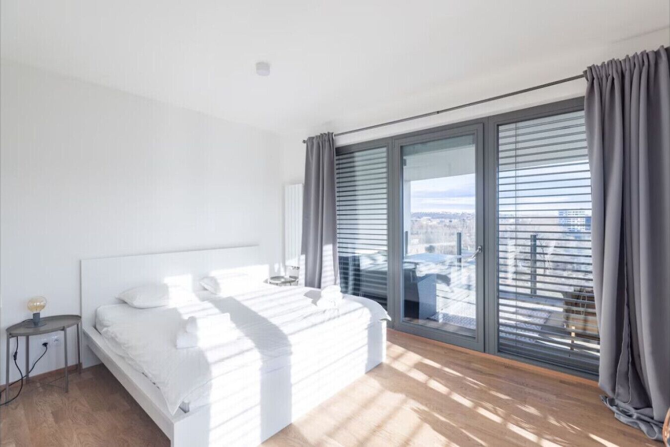 1 bedroom, desk, iron/ironing board, travel cot