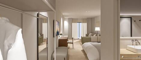 In-room safe, desk, laptop workspace, blackout drapes