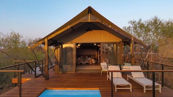 Luxury Suite, 1 King Bed with Sofa bed, Private Pool, Park View | Premium bedding, free minibar, in-room safe, desk