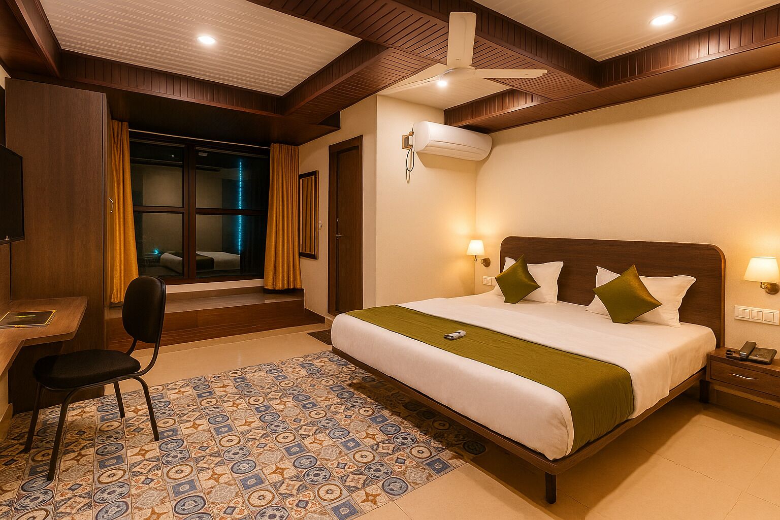 Deluxe Double Room, City View | Soundproofing, iron/ironing board, free WiFi, wheelchair access