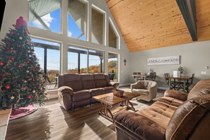 Smart TV, fireplace, video games