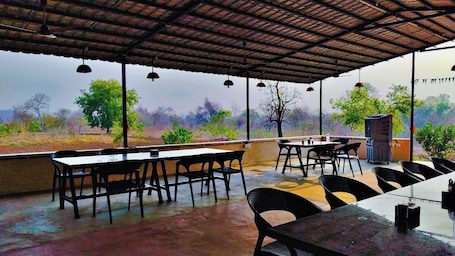 Outdoor dining. Junglee Bagicha Agro Tourism