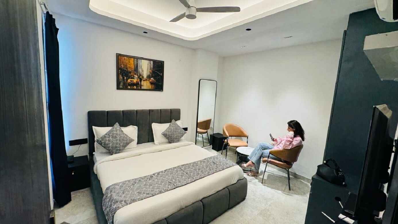 Habitación estándar con 1 cama doble o 2 individuales | Escritorio, espacio para trabajar con un portátil, wifi gratis