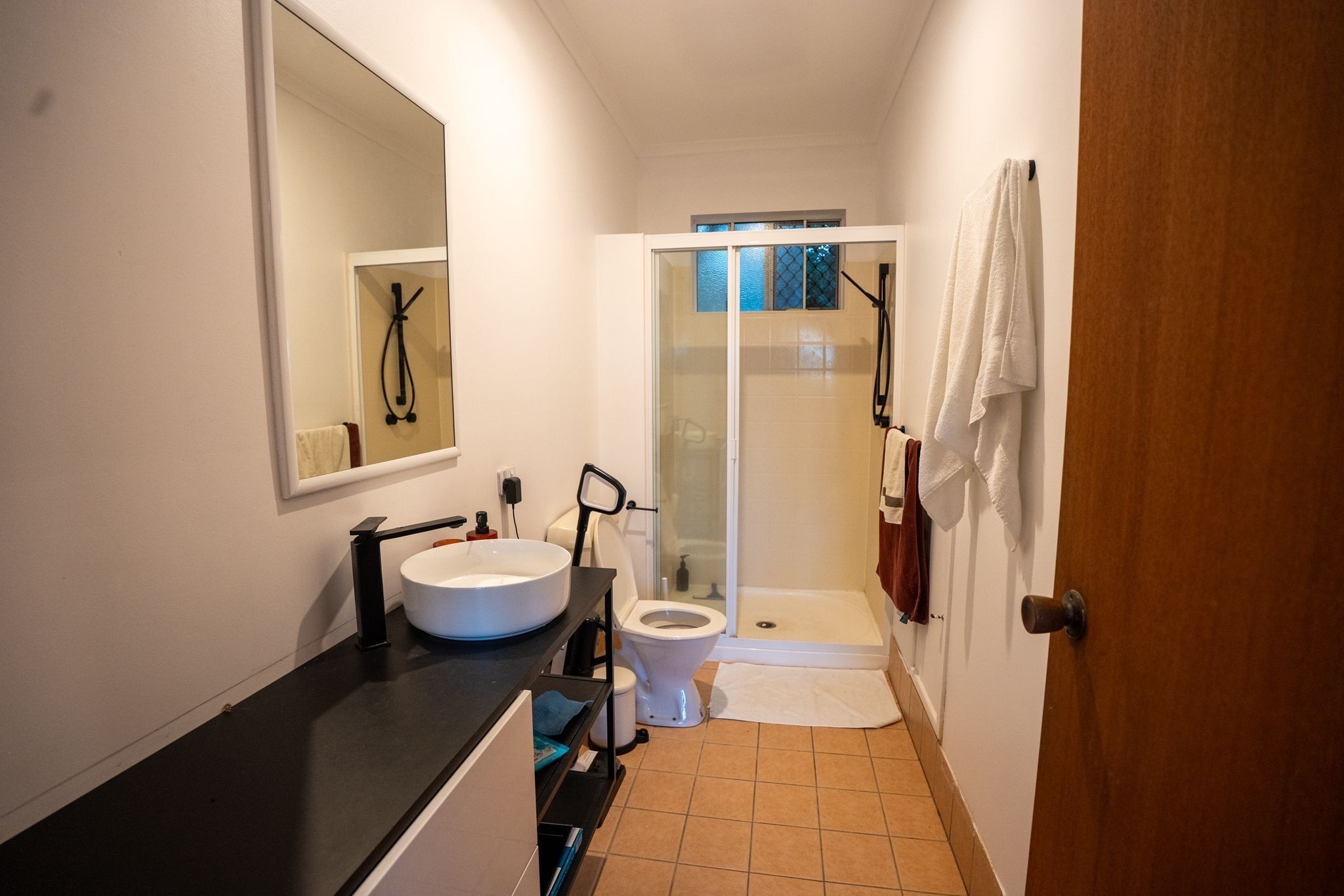 Towels, soap, toilet paper