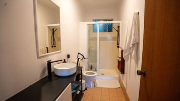 Towels, soap, toilet paper