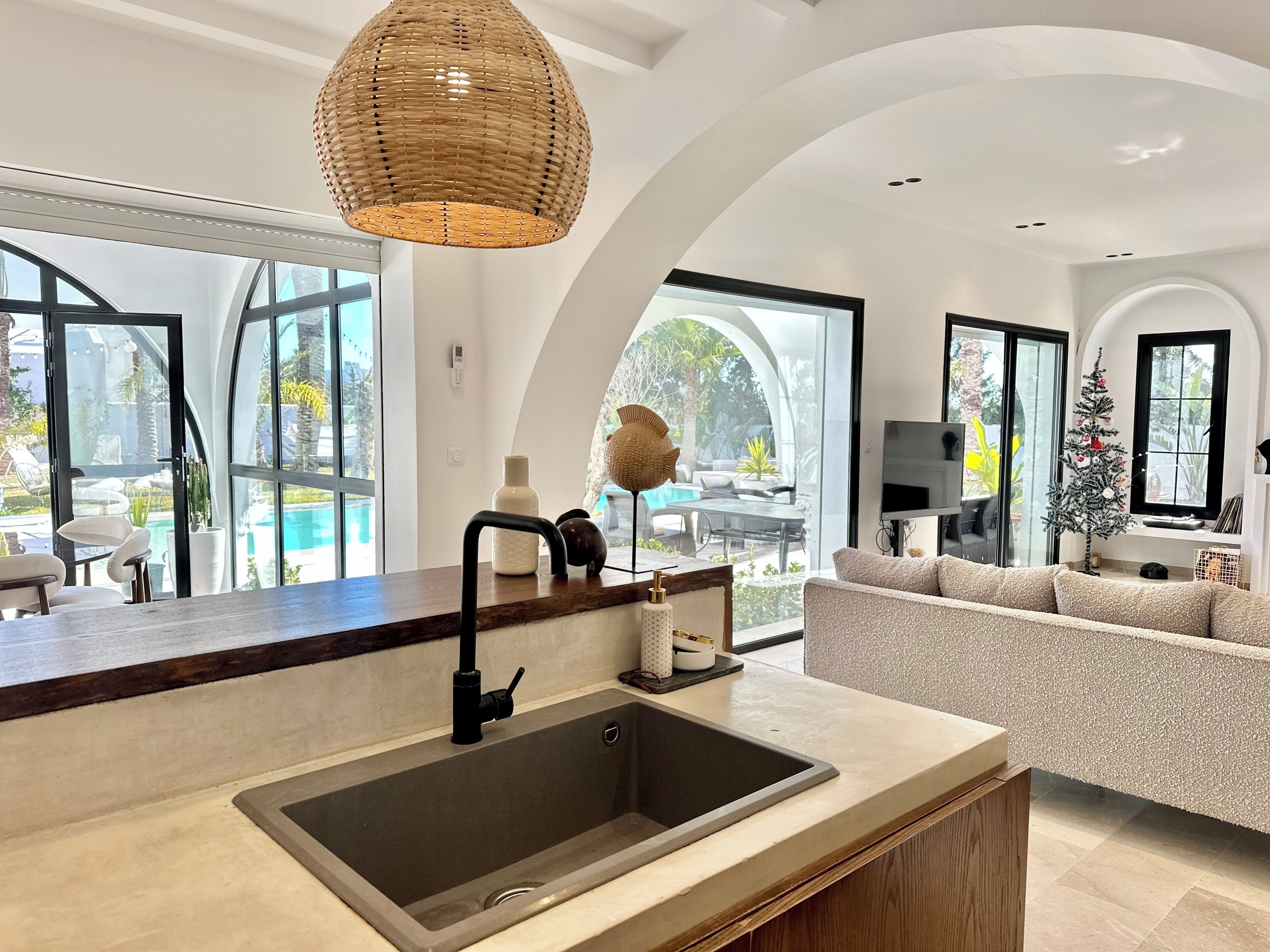 Villa, 4 chambres, fumeurs, piscine privée | Intérieur