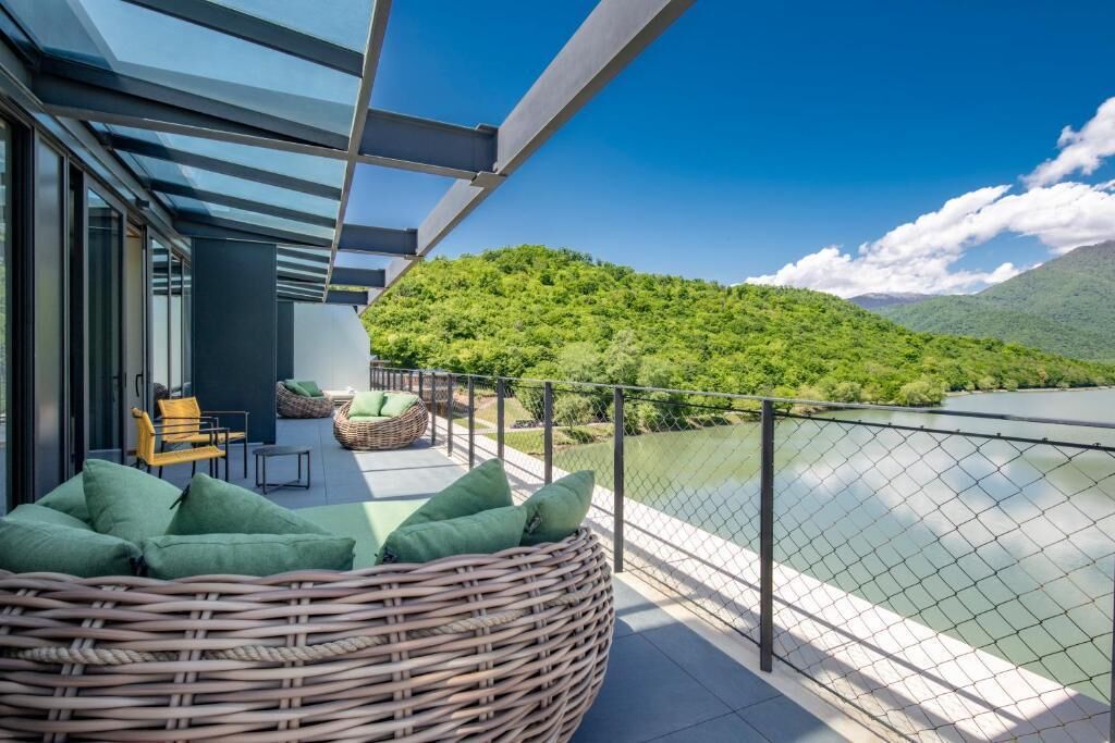 Suite presidencial, balcón, vistas al lago | Terraza o patio