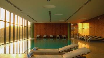 Indoor pool, seasonal outdoor pool