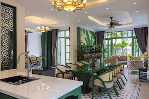 Luxury Villa, 4 Bedrooms, Private Pool, Sea View | Living area - Fortune Villa Phu Quoc (An Thoi)