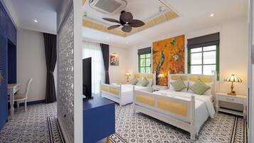 Luxury Villa, 4 Bedrooms, Private Pool, Sea View | Bathroom | Slippers