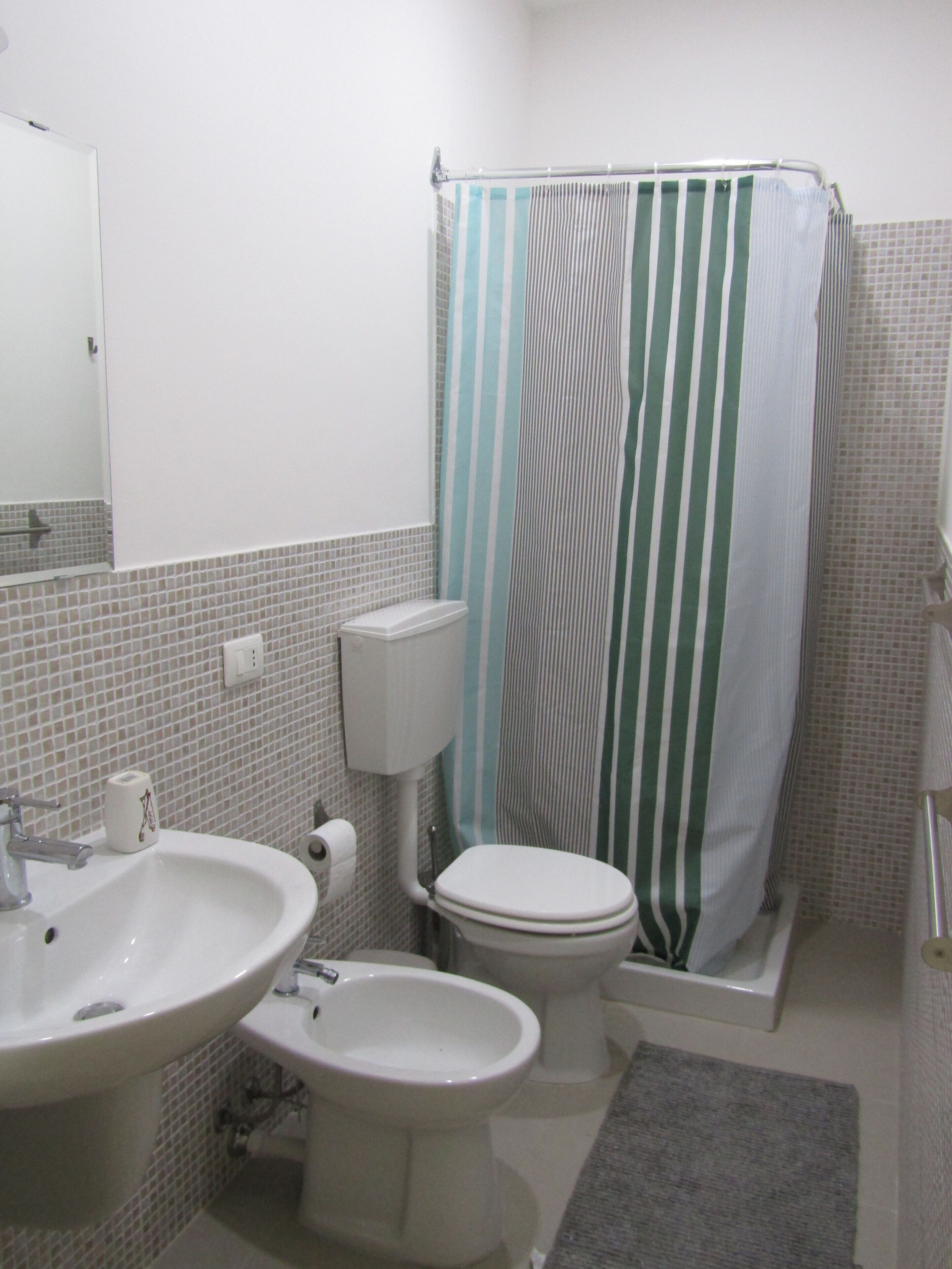 Sèche-cheveux, serviettes fournies, savon, papier toilette