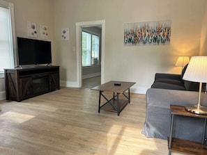 TV, fireplace, offices
