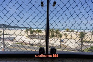 Interior - Apartamento na Praia Grande com vista mar (Praia Grande)