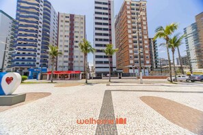 Exterior - Apartamento na Praia Grande com vista mar (Praia Grande)