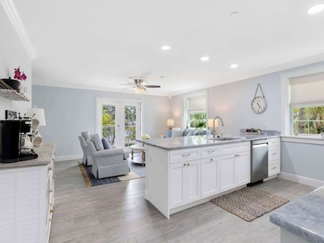 Private kitchen. Water side Upstairs Condo in Sebastian FL