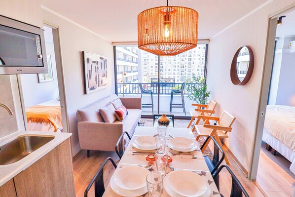 Interior - HOM l 2D2B, Wifi, AA, Lavandería, Equipado (Santiago)