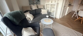 Spacious Holiday Home with Garden, Terrace and Limited Sea Views near Bodden