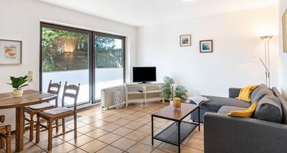 Appartement de vacances 2 avec terrasse privée, jardin commun et Wi-Fi