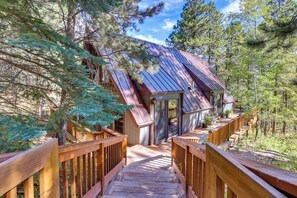 House (3 Bedrooms) | Front of property - Serene Black Hills Forest Cabin w/ Wraparound Deck (Rapid City)