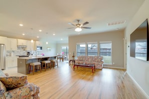 House (3 Bedrooms) | Front of property - Private Yard & Patio: Bright Glenpool Getaway (Glenpool)