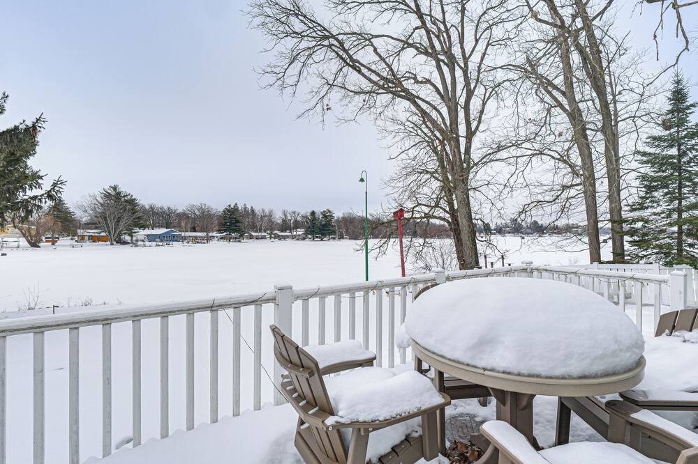 Rice Lake Escape w/ Private Dock: 1 Mi to Main St - Cedar Lake, WI