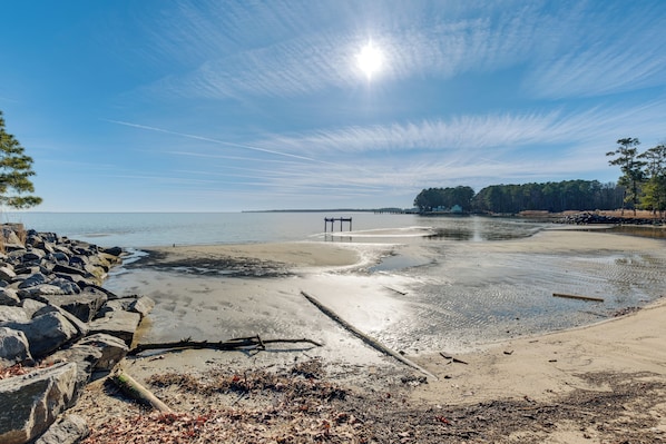House (3 Bedrooms) | Front of property - Potomac River Haven w/ Private Beach, Pets Welcome (Hague)
