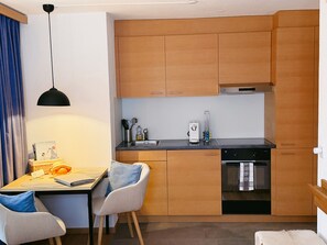 Studio Comfort, balkon | Dapur pribadi | Mesin espresso
