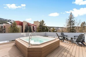 Terrace/patio - Copper Center Village Retreat - Walk to Lifts & Outdoor Hot Tub (Copper)