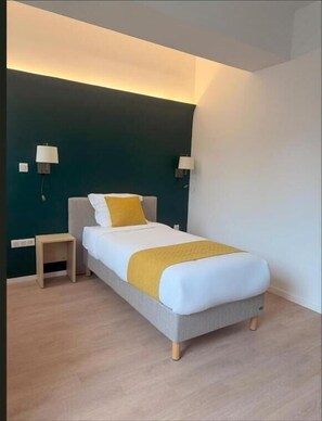 Habitación individual, vista al jardín | Wifi gratis 