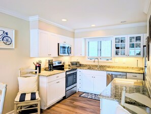 Fridge, microwave, stovetop, dishwasher - Ground-Floor Sea Colony Condo. Pond Views. Resort Amenities! (Bethany Beach)