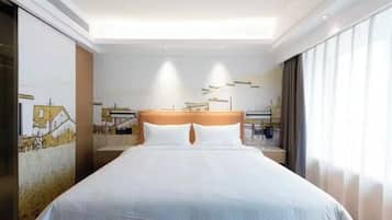 Skrivebord, skrivebord for bærbar PC og blendingsgardiner