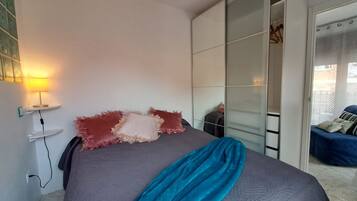 Tabla de planchar con plancha