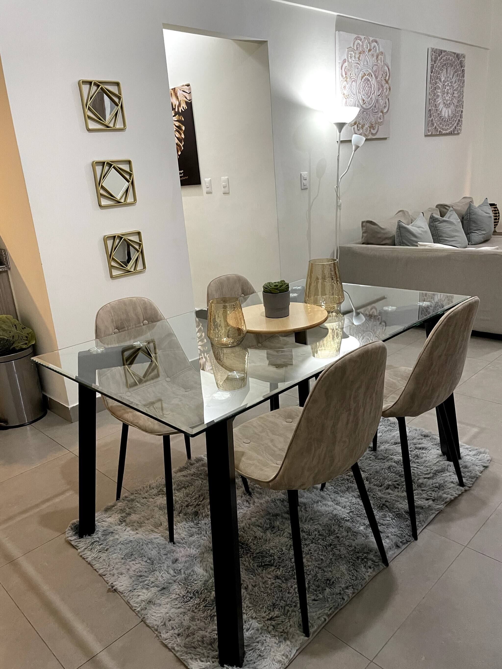 Apartment, 2 Bedrooms, Accessible, Balcony | Dining