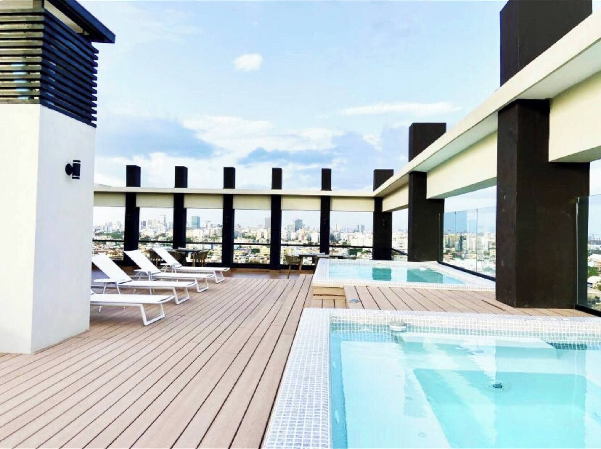 Appartement, 2 chambres, accessible aux personnes à mobilité réduite, balcon | Piscine
