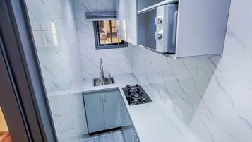 Economy Apartment, Balcony, City View | Private kitchen