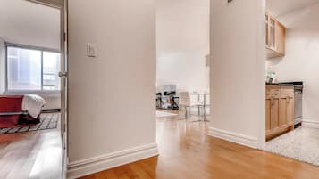 Classic Apartment, 1 Bedroom, Kitchen | Living area