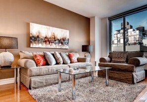 Classic-Apartment, 2 Schlafzimmer, Küche | Wohnbereich