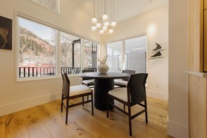 Dining - Luxury Downtown Home by InvitedHome | Bluegrass Fest, Walk to Town, Balcony (Telluride)