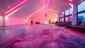 Indoor pool, seasonal outdoor pool