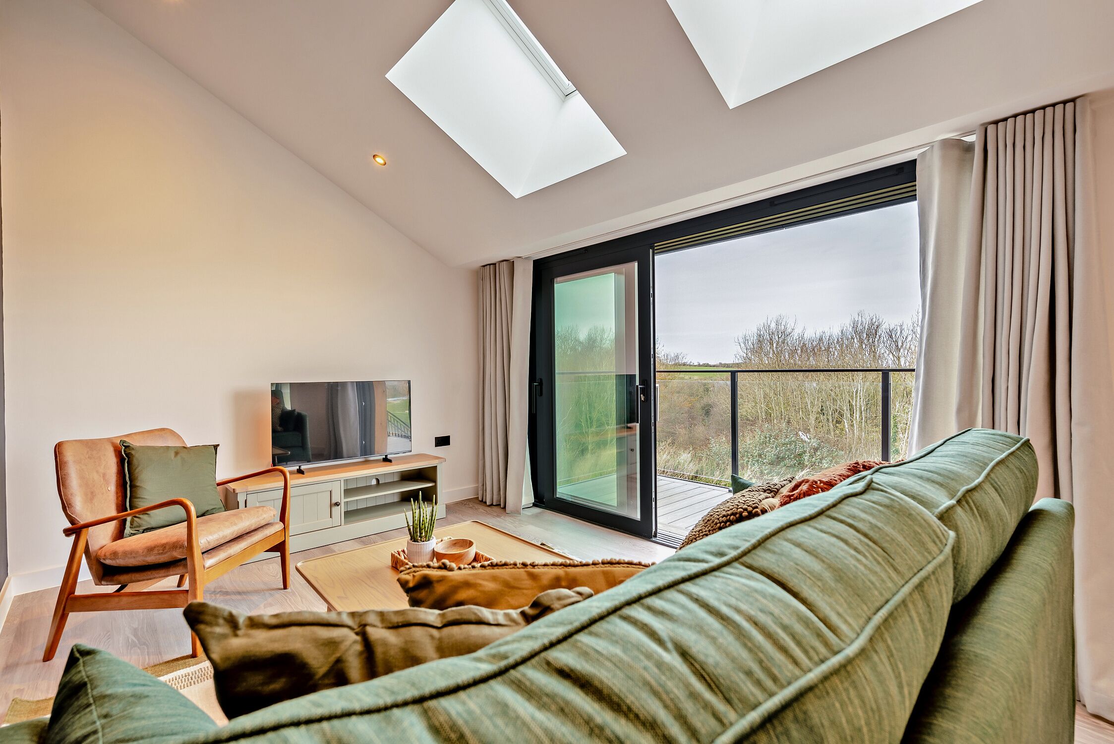 Luksusleilighet, hageutsikt | Oppholdsområde